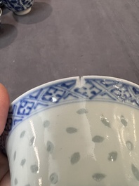 30 Chinese blue, white and polychrome wares, Kangxi and later