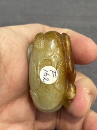 Four Chinese jade carvings of animals, 19th C.