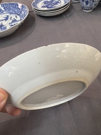22 Chinese blue and white wares, Kangxi and later