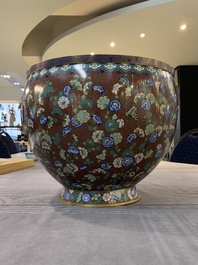 A Chinese cloisson&eacute; 'butterfly' jardini&egrave;re, 20th C.