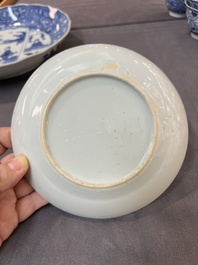 22 Chinese blue and white wares, Kangxi and later