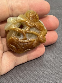 Four Chinese jade carvings of animals, 19th C.
