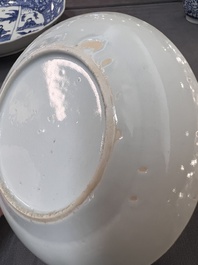 22 Chinese blue and white wares, Kangxi and later