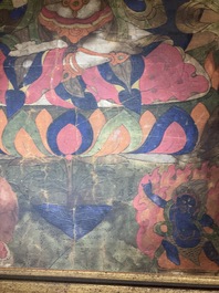 A Tibetan 'Shadaksari Avalokitesvara' thangka, 19th C.