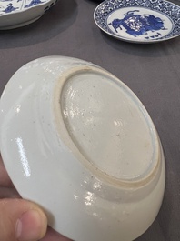 22 Chinese blue and white wares, Kangxi and later