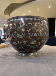 A Chinese cloisson&eacute; 'butterfly' jardini&egrave;re, 20th C.