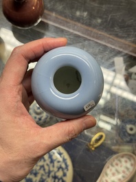Five Chinese monochrome wares, 19th C.