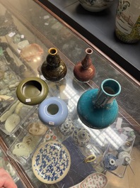 Five Chinese monochrome wares, 19th C.