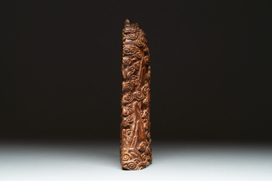 A Chinese huali wooden shrine, 17/18th C.