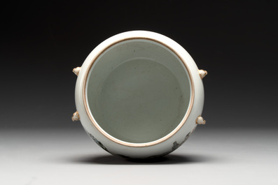 Five Chinese qianjiang cai wares , signed Wang Shaowei 王少維, Cheng Xingsheng 程興盛, Wang Xiaoting 汪小亭, 19/20th C.