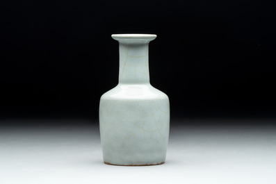 A Chinese Longquan celadon mallet-shaped vase, probably Southern Song