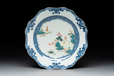 A collection of ten Chinese blue, white, famille rose and qianjiang cai wares, signed Yongzhen Shi 永真氏, 18/19th C.
