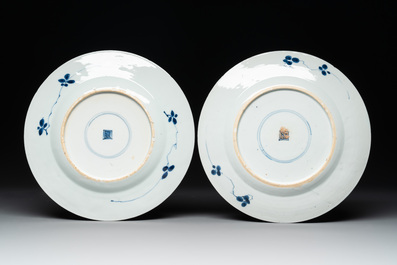 A collection of ten Chinese blue, white, famille rose and qianjiang cai wares, signed Yongzhen Shi 永真氏, 18/19th C.