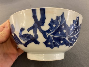 A Chinese blue and white 'Bleu de Hue' bowl from a royal mission for the Vietnamese market, T&acirc;n Sửu 辛丑 mark, dated 1841