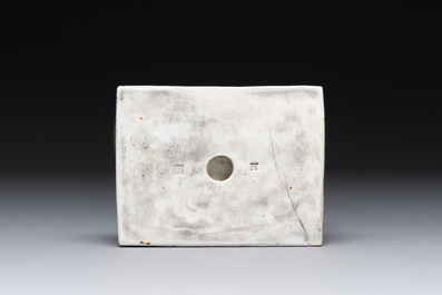 Two Chinese polychrome-glazed groups, Zeng Longsheng 曾龍升 marks, 20th C.