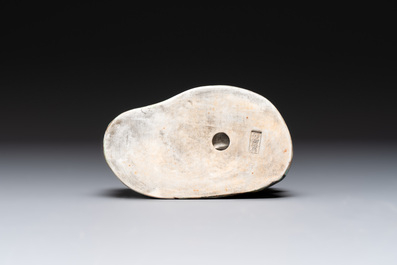 Two Chinese polychrome-glazed groups, Zeng Longsheng 曾龍升 marks, 20th C.