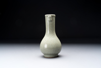 A Chinese Longquan celadon 'touhu' vase, Song/Yuan