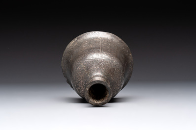 A bidri hookah base for the Ottoman market, India, 1st half 19th C.