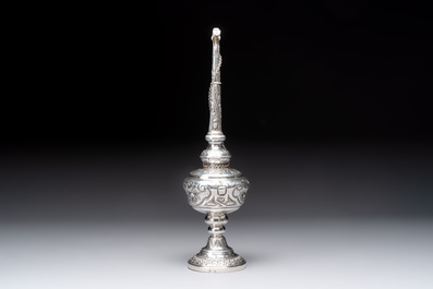 A French silver griffon-form rose water sprinkler for the Ottoman market, 18/19th C.