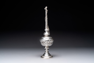 A French silver griffon-form rose water sprinkler for the Ottoman market, 18/19th C.