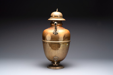 A large brass ewer with dragon-form spout, Italy, ca. 1600