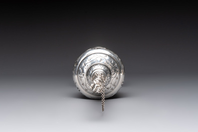 A French silver griffon-form rose water sprinkler for the Ottoman market, 18/19th C.