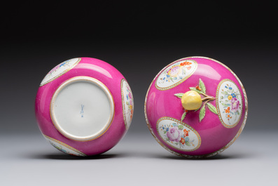 A polychrome gilt Meissen porcelain tureen and cover for the Ottoman market, Germany, ca. 1780-1800
