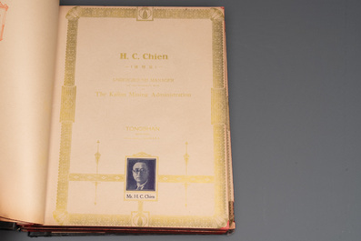 'The Great International Golden Book': portraits of distinguished Chinese and foreign residents, dated 1938