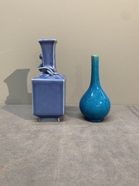 Four Chinese monochrome wares, Yongzheng mark, 19/20th C.
