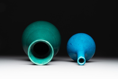 Four Chinese monochrome wares, Yongzheng mark, 19/20th C.