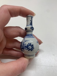 Nine Chinese blue and white wares, Kangxi and later