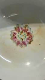 A Chinese famille rose Baragon Tuned bowl, Qianlong mark, 19th C.