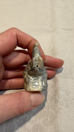 An Annamese or Vietnamese blue and white elephant-form water dropper, 15/16th C.