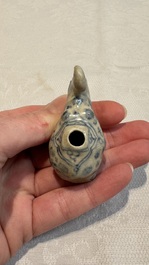 An Annamese or Vietnamese blue and white elephant-form water dropper, 15/16th C.