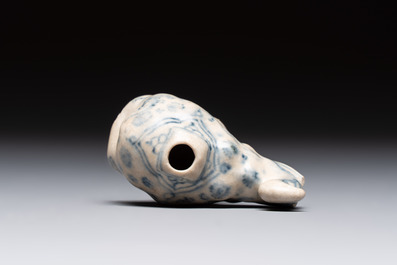 An Annamese or Vietnamese blue and white elephant-form water dropper, 15/16th C.