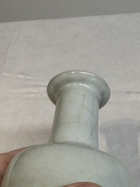 A Chinese Longquan celadon mallet-shaped vase, probably Southern Song