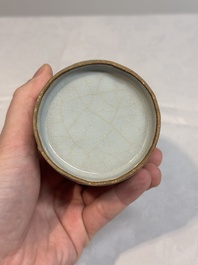A Chinese Longquan celadon mallet-shaped vase, probably Southern Song