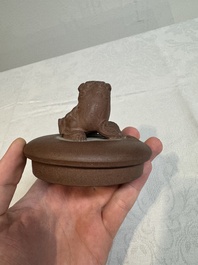 A large Chinese Yixing stoneware teapot and cover, Kangxi