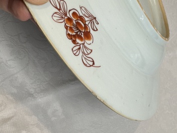 A Chinese famille verte 'He Lu Tong Chun 鶴鹿同春' dish, Kangxi/Yongzheng