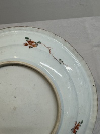 A Chinese famille verte 'phoenixes' dish, Kangxi
