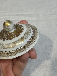 A Chinese Canton famille rose 'mandarin subject' teapot, Qianlong