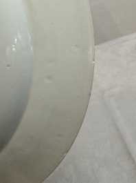 A pair of Chinese famille rose 'antiquities' dishes, Yongzheng
