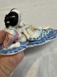 A fine Chinese famille rose 'erotic' group, 19/20th C.