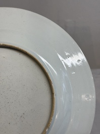 A pair of Chinese famille rose 'antiquities' dishes, Yongzheng