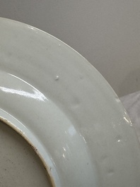 A pair of Chinese famille rose 'antiquities' dishes, Yongzheng