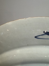 A Chinese doucai 'bird and flowering branches' dish, Yongzheng