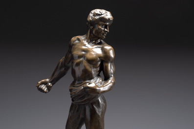 Jef Lambeaux (1852-1908), 'The Sower', sculpture in bronze, 19/20th C.