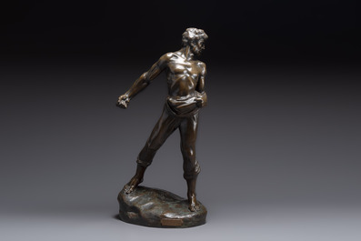 Jef Lambeaux (1852-1908), 'The Sower', sculpture in bronze, 19/20th C.