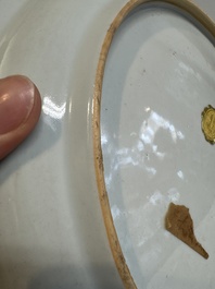 A Chinese doucai 'bird and flowering branches' dish, Yongzheng