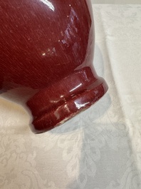A Chinese sang-de-boeuf vase, 19th C.